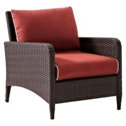 Kiawah Outdoor Wicker Arm Chair - Crosley -Crosley Shop GUEST 97229d45 b389 4ef7 a95e 7817157b31c4