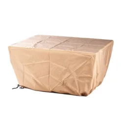 5pc Outdoor Dining Set With 48" Rectangle Fire Table, Deep Seating Swivel Rocking Chairs, Wind Blocker Lid & Fabric Covers - Oakland Living -Crosley Shop GUEST 97393a97 6587 43e2 aae9 58288ef92ca8 2