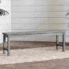 Ravenscroft Modern Boho Acacia Wood Slat Top Outdoor Dining Bench - Gray Wash - Saracina Home -Crosley Shop GUEST 97804647 7291 4fca 8eee 82ae99833723