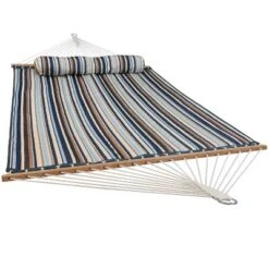 Sunnydaze Decor Sunnydaze Two-Person Quilted Fabric Hammock With Spreader Bars - 450 Lb Weight Capacity -Crosley Shop GUEST 98c1521b 3751 4dd6 a959 3b20a3678cd0