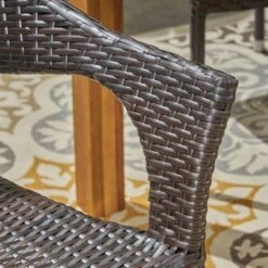 Damon 7pc Wood & Wicker Expandable Dining Set - Natural/Brown - Christopher Knight Home -Crosley Shop GUEST 9909191a ceda 438f aa89 609bd533575a