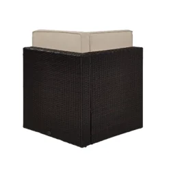 Palm Harbor Outdoor Wicker Corner Chair - Sand - Crosley 14 Palm Harbor Outdoor Wicker Corner Chair - Sand - Crosley -Crosley Shop GUEST 992d32b6 984c 4076 8e71 76a5f4c7d76e