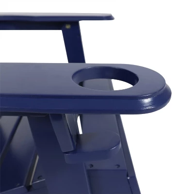 2pk Bellwood Outdoor Acacia Wood Folding Adirondack Chairs Navy - Christopher Knight Home 9 2pk Bellwood Outdoor Acacia Wood Folding Adirondack Chairs Navy - Christopher Knight Home - Image 7