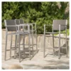 Cape Coral 4pk All-Weather Wicker/Metal Patio Barstools - Gray - Christopher Knight Home -Crosley Shop GUEST 99af88a5 c472 4c10 bcbb 19f0abb5f4d6