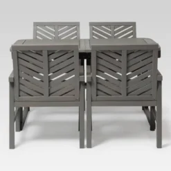 5pc Slatted Extendable Acacia Wood Patio Dining Set - Saracina Home 19 5pc Slatted Extendable Acacia Wood Patio Dining Set - Saracina Home -Crosley Shop GUEST 99bbc339 5382 45b6 9821 1dac64db2b81