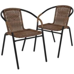 Emma And Oliver 2 Pack Rattan Indoor-Outdoor Restaurant Stack Chair With Curved Back 30 Emma And Oliver 2 Pack Rattan Indoor-Outdoor Restaurant Stack Chair With Curved Back -Crosley Shop GUEST 99ef61cf b6f4 4faf b583 3c9cf82f5a89