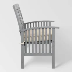 Ravenscroft Modern Boho Acacia Wood Slatted Outdoor Loveseat With Cushion - Saracina Home -Crosley Shop GUEST 9ad6d373 b058 4ff3 92ca b6264520b5d5