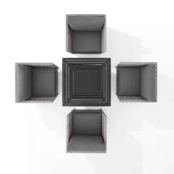 Richland 5pc Outdoor Wicker Conversation Set With Fire Table - Crosley 21 Richland 5pc Outdoor Wicker Conversation Set With Fire Table - Crosley -Crosley Shop GUEST 9c733517 5428 4ff4 a123 219558fae871