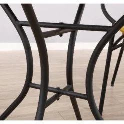 3pc Soleil Outdoor Bistro Set With 2 Papasan Chairs & Table - Black/Yellow - Alaterre Furniture -Crosley Shop GUEST 9c73460e a2e5 4b0f 8f95 b378ec3c94a3