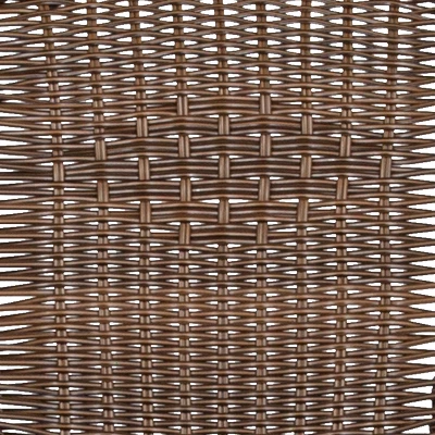 Emma And Oliver 2 Pack Rattan Indoor-Outdoor Restaurant Stack Chair With Curved Back 4 Emma And Oliver 2 Pack Rattan Indoor-Outdoor Restaurant Stack Chair With Curved Back - Image 2