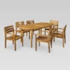 Midvale 7pc Acacia Wood Dining Set - Teak - Christopher Knight Home -Crosley Shop GUEST 9edc44fc 1cb1 4bd2 a6b4 9c7373e0f08d
