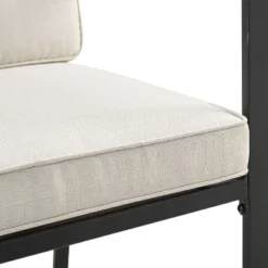 5pc Kaplan Outdoor Steel Round Dining Set Oatmeal/Bronze - Crosley -Crosley Shop GUEST a27080ba 94ad 48d8 ba50 383ce6f9453c 1