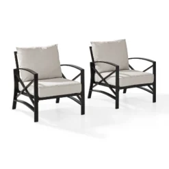 Crosley 2pc Kaplan Outdoor Patio Chair Set -Crosley Shop GUEST a29390b2 f994 47f5 8e9a c27570246ca7