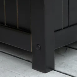 Outsunny Outdoor Wooden Storage Bench Deck Box, Wood Patio Furniture, 43 Gallon Pool Storage Bin Container With Cloth, Backrest, Armrests, Star, Black 10 Outsunny Outdoor Wooden Storage Bench Deck Box, Wood Patio Furniture, 43 Gallon Pool Storage Bin Container With Cloth, Backrest, Armrests, Star, Black -Crosley Shop GUEST a5bb7db3 9267 4184 878f fb28d082b45c