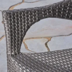 Bryant 3pc Acacia Wood & Wicker Bistro Set - Gray/Gray - Christopher Knight Home -Crosley Shop GUEST a5c64b8d 76dc 4ca8 975b 7db1ba6a85fe