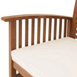 Lyndon Eucalyptus Wood 2 Seat Outdoor Bench With Cushions - Light Brown - Alaterre Furniture 13 Lyndon Eucalyptus Wood 2 Seat Outdoor Bench With Cushions - Light Brown - Alaterre Furniture -Crosley Shop GUEST a660a8e3 cf6e 4382 8ceb 3bd395c1feed