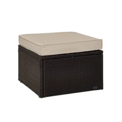 Palm Harbor Outdoor Wicker Ottoman - Sand - Crosley 14 Palm Harbor Outdoor Wicker Ottoman - Sand - Crosley -Crosley Shop GUEST a765644d 5bbf 4a77 8972 b731f287cd4f