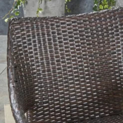 Damon 7pc Wood & Wicker Expandable Dining Set - Natural/Brown - Christopher Knight Home -Crosley Shop GUEST ab04a110 75b4 4461 a059 14337a24b609