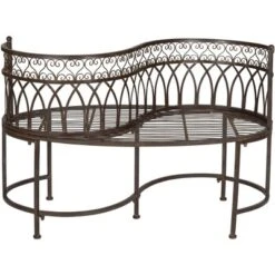 Lara Kissing Bench - Safavieh -Crosley Shop GUEST ac8cb73c 310d 4c7d 8b90 e396eafd930b
