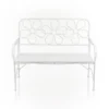 36" X 45" Daisy Metal Garden Bench White - Alpine Corporation -Crosley Shop GUEST adb11637 adfb 4532 af87 c7abe5f0a416