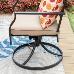 7pc Patio Set With 37" Table & Diamond Back Swivel Arm Chairs - Captiva Designs -Crosley Shop GUEST add485cf aa23 42f1 8468 5904d02d47c0