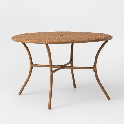 Britanna 4 Person Round Patio Dining Table Brown - Opalhouse™ 4 Britanna 4 Person Round Patio Dining Table Brown - Opalhouse™ - Image 2