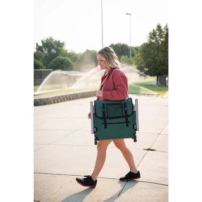 Stansport Folding Stadium Seat With Arms Green/Tan 6 Stansport Folding Stadium Seat With Arms Green/Tan - Image 4