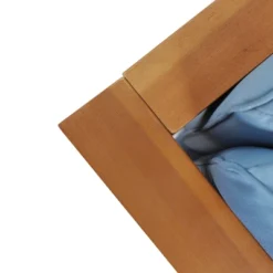 2pc Brava Outdoor Acacia Wood Left Arm Loveseat & Coffee Table With Cushion Teak/Blue - Christopher Knight Home -Crosley Shop GUEST b0a40172 9a2e 4219 98ff 8b67e45d8e1a