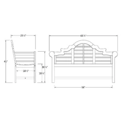 Lutyens 5ft Teak Bench - Natural - Cambridge Casual -Crosley Shop GUEST b0bfb909 b08d 46e0 9459 81f486e797f6