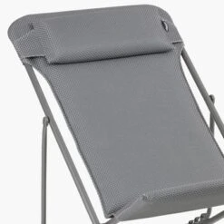 Lafuma Maxi Transat Plus Adjustable Foam Padded Ultra Compact Reclining Foldable Sling Chair With Headrest For Indoors And Outdoors, Silver 8 Lafuma Maxi Transat Plus Adjustable Foam Padded Ultra Compact Reclining Foldable Sling Chair With Headrest For Indoors And Outdoors, Silver -Crosley Shop GUEST b110ebba e544 45c9 b6d1 12db050d69b3