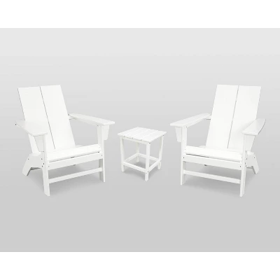 St. Croix 3pc Contemporary Adirondack Set - POLYWOOD 7 St. Croix 3pc Contemporary Adirondack Set - POLYWOOD - Image 5