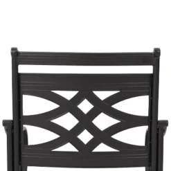 7pc Outdoor Dining Set With 6 Chairs With Seat & Back Cushions & Metal Rectangle Table With Umbrella Hole - Captiva Designs 27 7pc Outdoor Dining Set With 6 Chairs With Seat & Back Cushions & Metal Rectangle Table With Umbrella Hole - Captiva Designs -Crosley Shop GUEST b2b22f97 5cb1 4d7f a309 95c07955993d