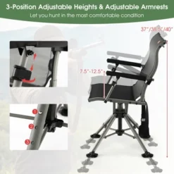 Costway 360 Degree Silent Swivel Hunting Chair W/ All-terrain Feet Pads Support 400 LBS -Crosley Shop GUEST b7895227 2ec0 4b87 804a 4f0e418b6de6