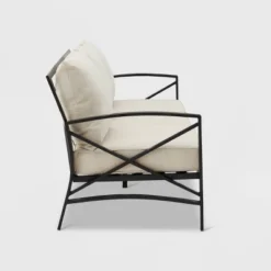 Kaplan Outdoor Metal Sofa Oil Rubbed Bronze With Cushions - Crosley 17 Kaplan Outdoor Metal Sofa Oil Rubbed Bronze With Cushions - Crosley -Crosley Shop GUEST b82b31bc 853d 477a 9940 d07783ce74e2