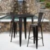 Flash Furniture Commercial Grade 30" Round Metal Indoor-Outdoor Bar Table Set With 2 Cafe Stools -Crosley Shop GUEST b886553a 11ac 4891 8389 87f991d802ff