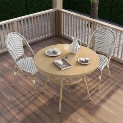 3pc Arna Patio Set With 40" Round Dining Table - MiBasics -Crosley Shop GUEST b8928b96 983a 4a5c 95dd 74734cadb6da