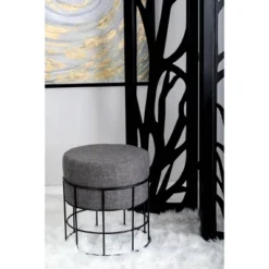 Metal Fabric Patio Garden Stool - Olivia & May 15 Metal Fabric Patio Garden Stool - Olivia & May -Crosley Shop GUEST b8f648c6 c7f6 4e3a 9984 ee2c48692e12