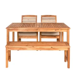 Ravenscroft 4pc Acacia Wood Patio Dining Set - Saracina Home -Crosley Shop GUEST b9ee2181 ca32 41f5 bdb7 5ca2d3689ec3