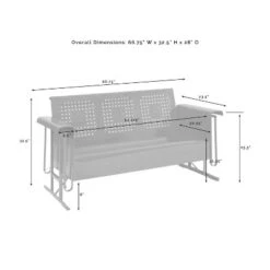 Bates Outdoor Sofa Glider - White - Crosley -Crosley Shop GUEST bacf293b d942 4253 bcd9 dfca0a445b02 1