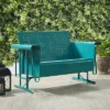 Bates Outdoor Loveseat Glider - Turquoise Gloss - Crosley -Crosley Shop GUEST bbaf8700 4c92 4295 b6ad db42c08be199