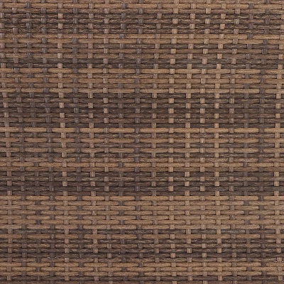 Capella 5pc Outdoor Wicker Conversation Set With Arm Chairs, Ottomans & Side Table - Cream/Brown - Crosley 12 Capella 5pc Outdoor Wicker Conversation Set With Arm Chairs, Ottomans & Side Table - Cream/Brown - Crosley - Image 10