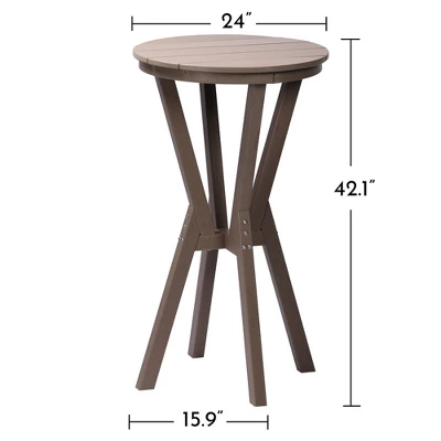 Aoodor Round Bar Table, 42.1" Tall High Dining Table, Suitable For Living Room, Bistro 5 Aoodor Round Bar Table, 42.1" Tall High Dining Table, Suitable For Living Room, Bistro - Image 3