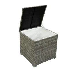 4pc Wicker Patio Seating Set With Cushions - Gray/Beige - GODEER -Crosley Shop GUEST be3f7592 f0a2 4c74 b29e c1fe35167a75 1