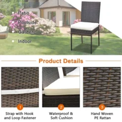 Costway 10 PCS Patio Rattan Dining Set Glass Table High Back Chair Garden Deck Mix Brown 14 Costway 10 PCS Patio Rattan Dining Set Glass Table High Back Chair Garden Deck Mix Brown -Crosley Shop GUEST bf4076fc c0c9 4106 8a35 6bcaebdd656c