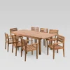 Wilson 9pc Acacia Wood Dining Set With Expandable Dining Table - Teak - Christopher Knight Home -Crosley Shop GUEST c0893632 5a8e 4e71 ada9 f695af91461c