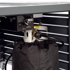 Oakland Living Aluminum Rectangle 48" X 36" 55000 BTUs Propane Wood Texture Panel Design Outdoor Patio Dining Table Gray -Crosley Shop GUEST c35a7ed1 41c2 494f b837 159734b355a4