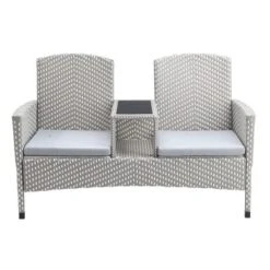 2pc Maksville Aluminum Patio Loveseat & Storage Bench - MiBasics -Crosley Shop GUEST c78b4914 8335 49b9 9b4a 46f0260c0d11
