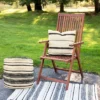 Northlight 18" Striped Cream And Black Outdoor Woven Pouf Ottoman -Crosley Shop GUEST c7e0a18e f41d 4a61 acaa 5d5083025e35