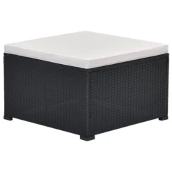 10pc Wicker Patio Sectional Seating Set With Cushion - Black/Beige - GODEER -Crosley Shop GUEST c83526b9 1731 40e0 ba1c e2102fc6c4e8 1