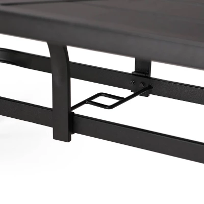 7pc Outdoor Dining Set With 6 Chairs With Seat & Back Cushions & Metal Rectangle Table With Umbrella Hole - Captiva Designs 18 7pc Outdoor Dining Set With 6 Chairs With Seat & Back Cushions & Metal Rectangle Table With Umbrella Hole - Captiva Designs - Image 16